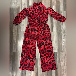 Thalia Sodi - Women’s Cold Shoulder Tie Waist Jumpsuit